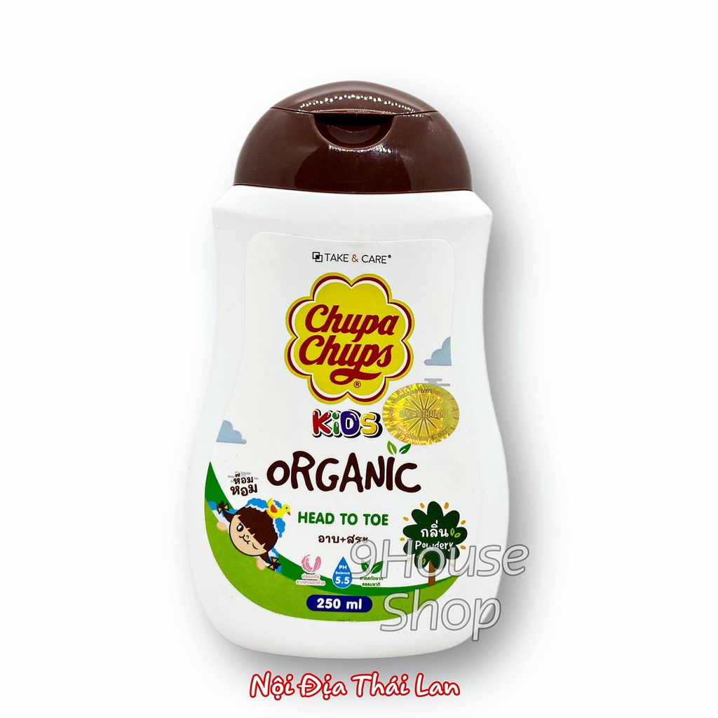 Sữa Tắm Gội Toàn Thân Cho Bé Chupa Chups Kids Thái Lan 250ml