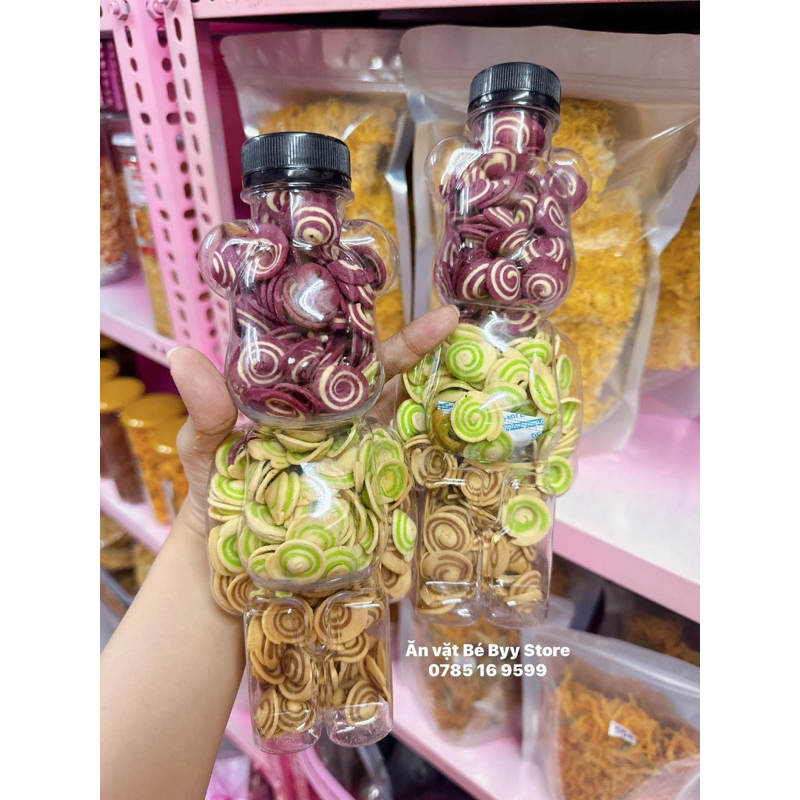 Tai Heo Nhí Mix 3 Vị - Chai Gấu Bearbrick 220G