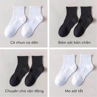 Vớ Nam cổ Cao 10p chất cotton thể thao ,thấm hút mồ hôi,không hầm bí