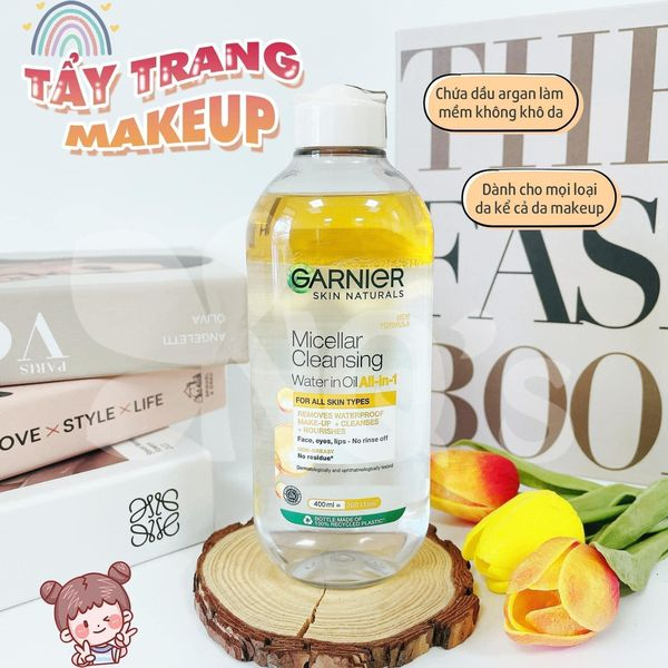 Tẩy trang ganier vàng dầu