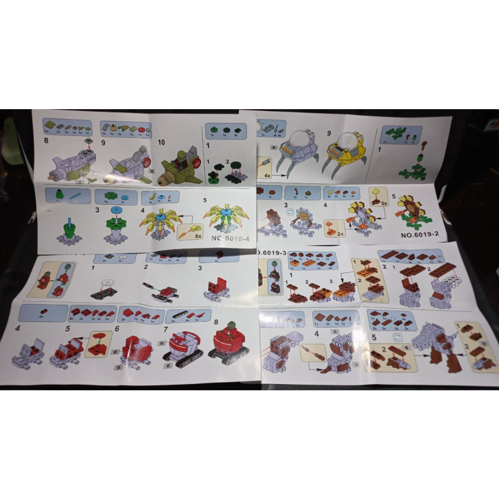 Bộ Gạch Xếp Hình Bắn Zombie,Đồ Chơi Giáo Dục  Trò Chơi Plant & Zombies, Hộp Size 19cm  07062