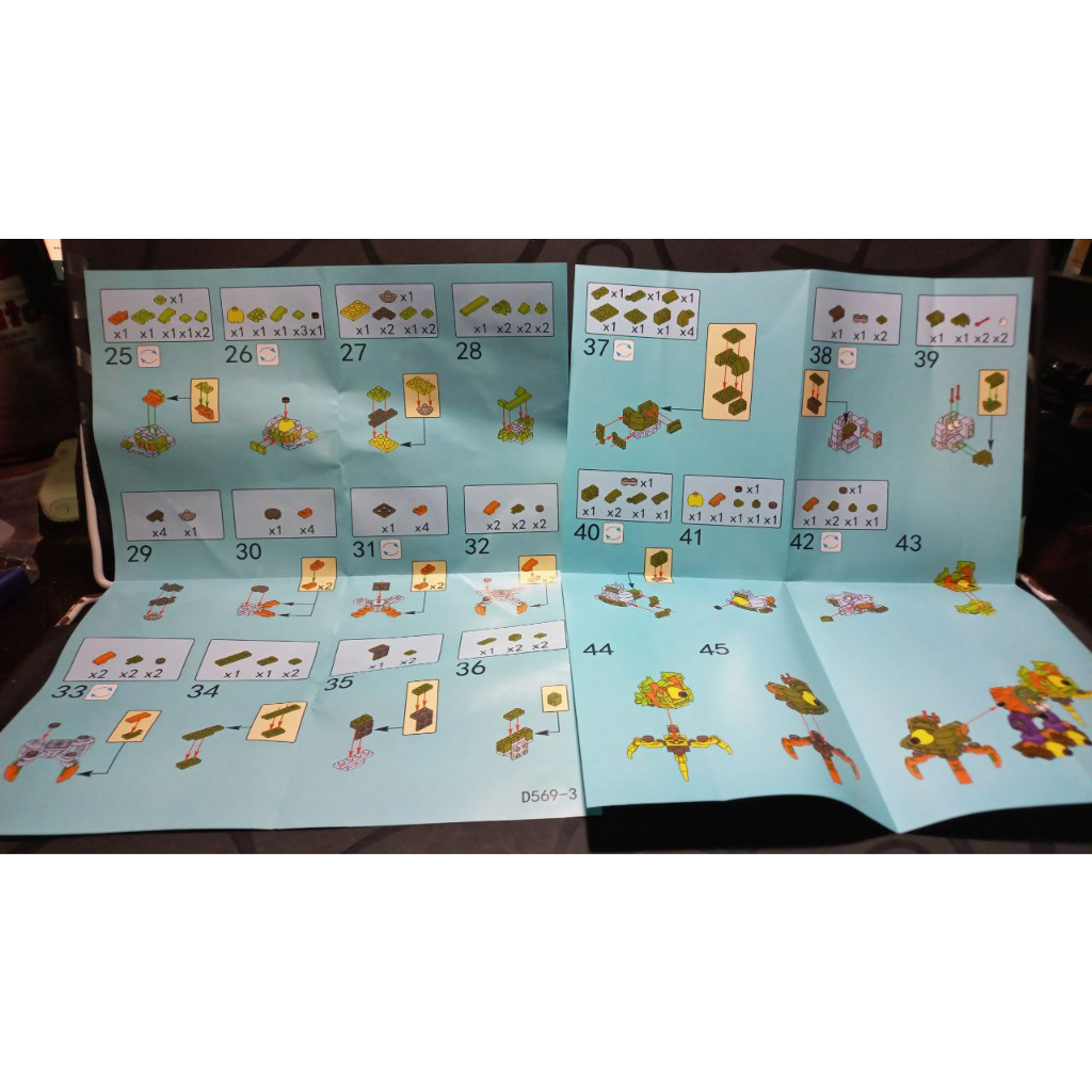 Đồ Chơi Lắp Ráp Robot Đại Chiến Zombie, Đồ Chơi Giáo Dục Mini Kết Hợp 4in1, Phiên Bản D569, Hộp Size 19cm 07063