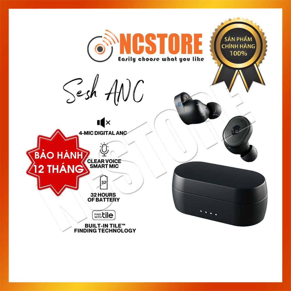 [NC] Tai nghe TWS Skullcandy Sesh ANC | Mới 100% Chính Hãng SkullCandy Việt Nam Phân Phối