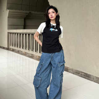 Áo Thun Baby Tee raplang phối siêu xinh