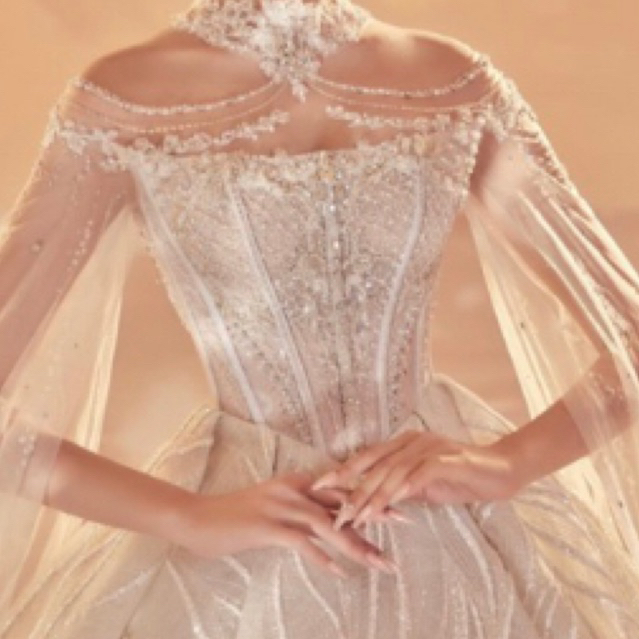 Choàng lưới- áo khoác váy cưới
