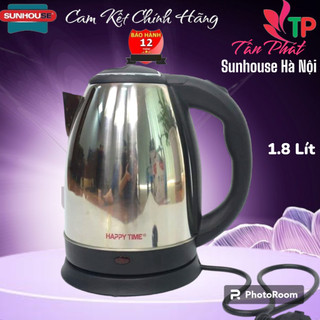 Ấm siêu tốc inox 1 8l sunhouse happy time htd1088 hoặc htd1081