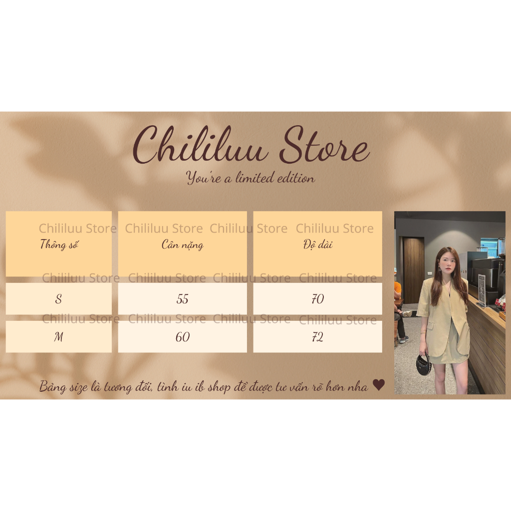 Áo blazer nữ Chililuu Áo vest nữ vạt tròn khoác ngoài hai lớp sang chảnh năng động | BigBuy360 - bigbuy360.vn