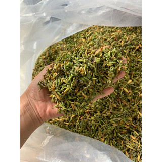 Hoa đu đủ đực sấy khô mỗi bịch 500 gam hàng xanh, đẹp, thơm.