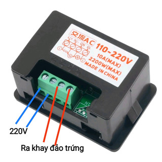 Bộ hẹn giờ, timer hẹn giờ đảo trứng tự động 220v