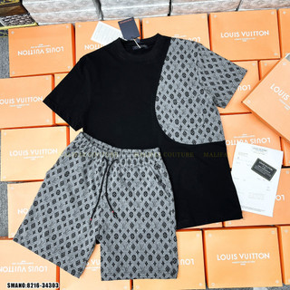 Bộ đồ nam , đồ nam mùa hè áo thun tay lỡ Unisex phong cách trẻ trung bazic BL19