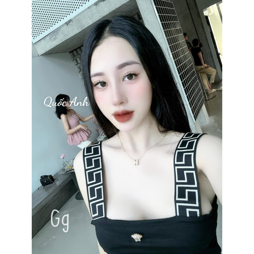 Đầm body nữ thun gân dáng ngắn kiểu 2 dây bản vai trơn xinh xắn