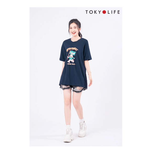 Quần shorts jean NỮ TOKYOLIFE C9SHP007M