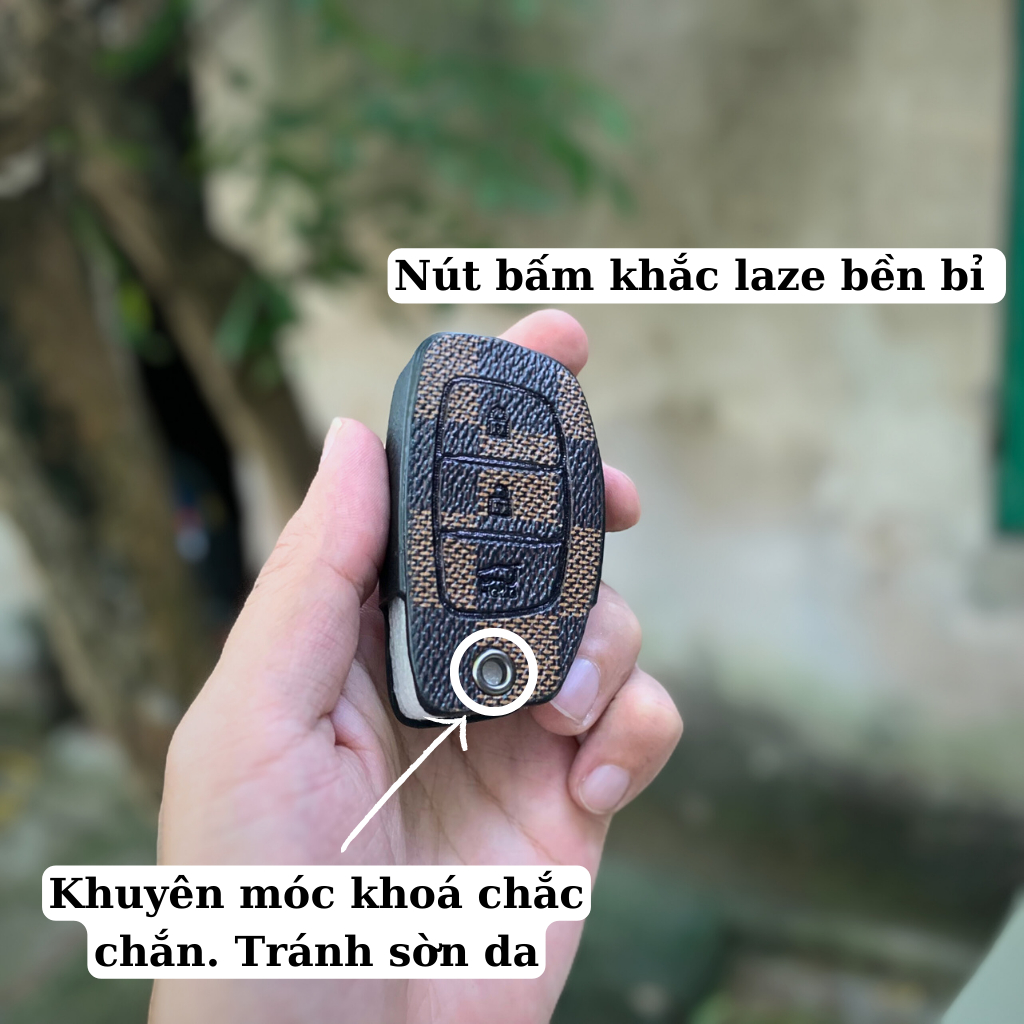 Bọc chìa khoá Hyundai i10 Tucson Elantra sang trọng, bao da ốp chìa khoá ô tô i10 Tucson Elantra trẻ trung