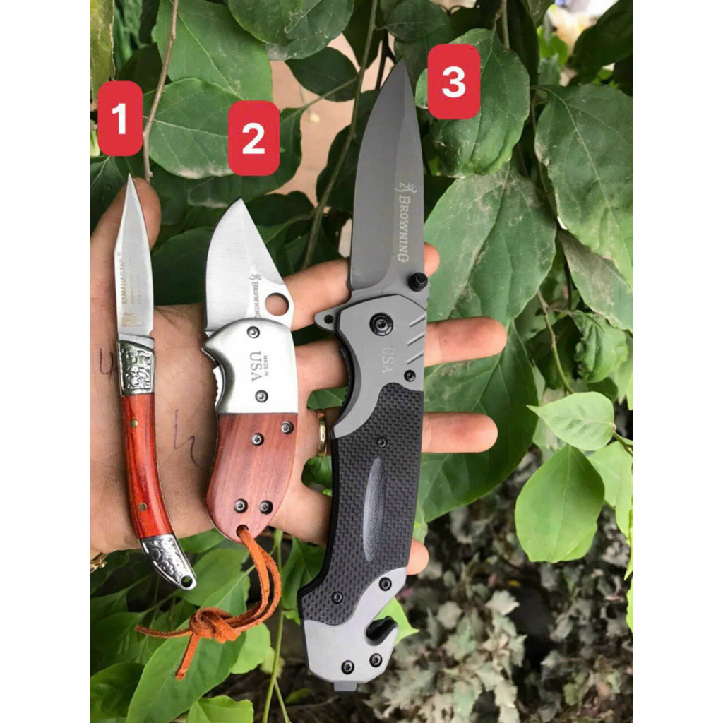 DAO PHƯỢT GẤP BROWNING, DAO GẬP MỸ, DAO NHẬT TAMAHAGANE