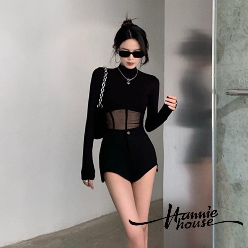 K3fashion Áo phối lưới bigsize