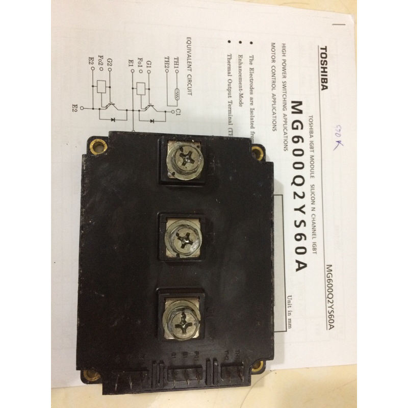 IGBT Module MG600Q2YS60A  tháo máy