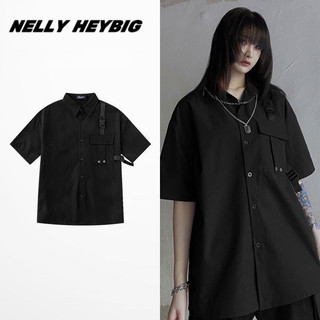Áo sơ mi tay ngắn 2068 Nelly Heybig form rộng thời trang unisex dành cho nam và nữ [524009] 39