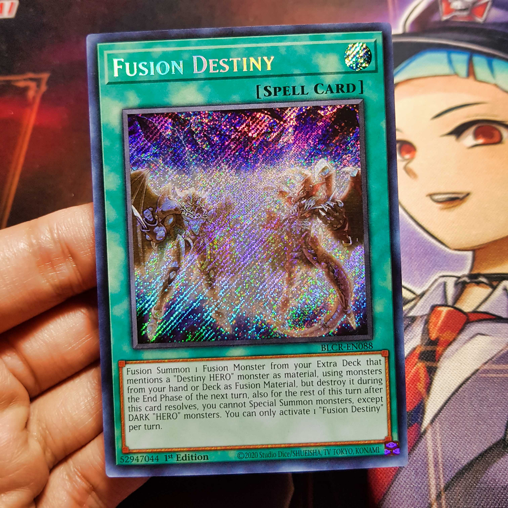 Thẻ bài Yugioh chính hãng | Fusion Destiny | BLCR Secret rare.