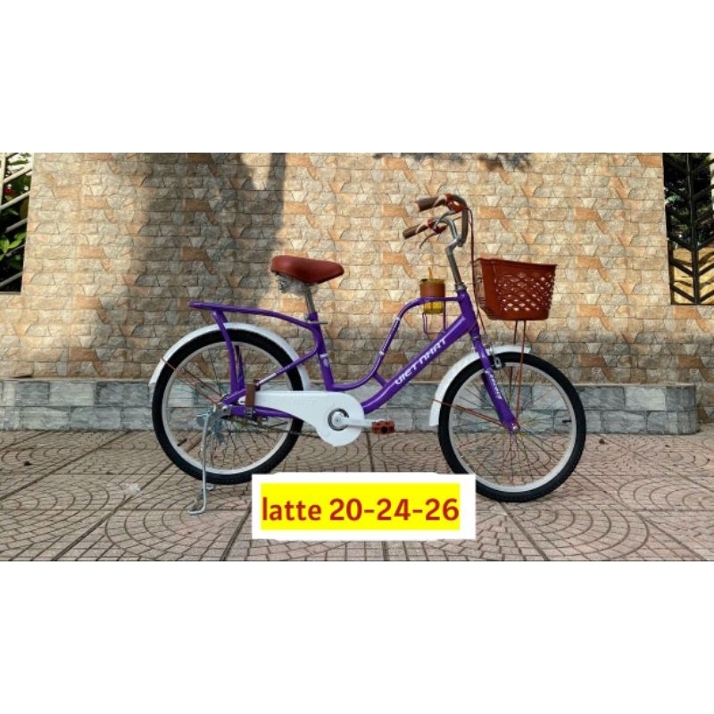 Xe đạp Việt Nhật LATTE mẫu mới 24-26 inh có chỗ để bình nước