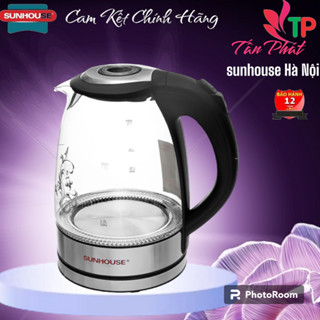 Ấm siêu tốc THỦY TINH sunhouse SHD1217 Chính Hãng.