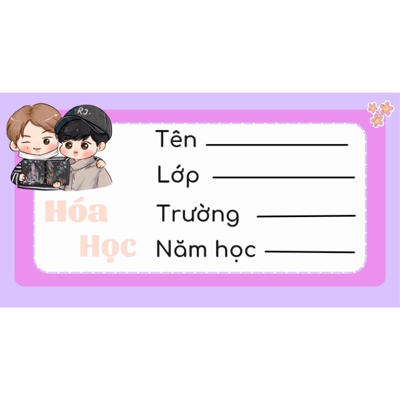 Nhãn vở Bangtan,Opt Taekook,Yoonmin,Namjin,Hopemin
