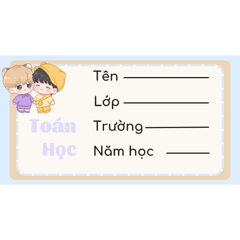 Nhãn vở Bangtan,Opt Taekook,Yoonmin,Namjin,Hopemin