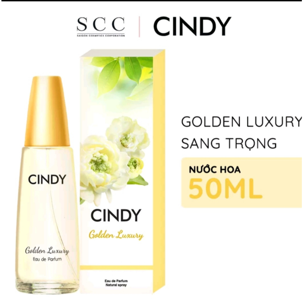 NƯỚC HOA CINDY 5 MÙI HƯƠNG NGỌT NGÀO, DỊU DÀNG, LÔI CUỐN, SANG TRỌNG, QUÝ PHÁI 50ML.