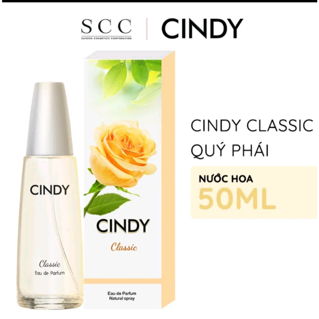 NƯỚC HOA CINDY 5 MÙI HƯƠNG NGỌT NGÀO, DỊU DÀNG, LÔI CUỐN, SANG TRỌNG, QUÝ PHÁI 50ML.