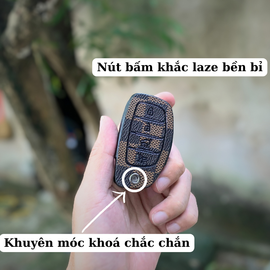 Bọc chìa khoá Hyundai Creta,Hyundai Stargazer sang trọng, bao da ốp chìa khoá ô tô Creta, Stargazer
