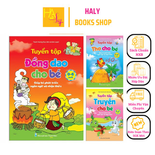 Sách - combo tuyển tập truyện, thơ và đồng dao cho bé từ 0-6 tuổi