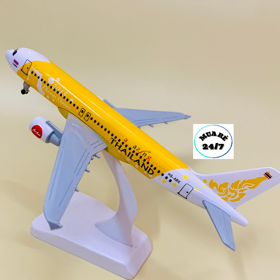 MÔ HÌNH MÁY BAY THAILAND AIR CÓ BÁNH XE TỈ LỆ CHUẨN ĐẸP 20CM FULLBOX