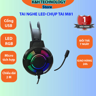 Tai nghe chụp tai có led RGB usb 7.1 siêu bền siêu rẻ siêu đẹp