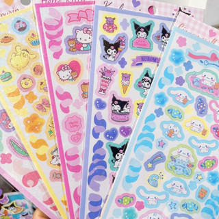 Zanmo tờ nhãn dán sticker BIGSIZE hoạt hình sanrio nhân vật kuromi melody cinnamoroll