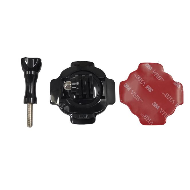 Mount dán nón chỉnh 360 độ gắn GoPro, Action Cam kèm keo 3m siêu dinh