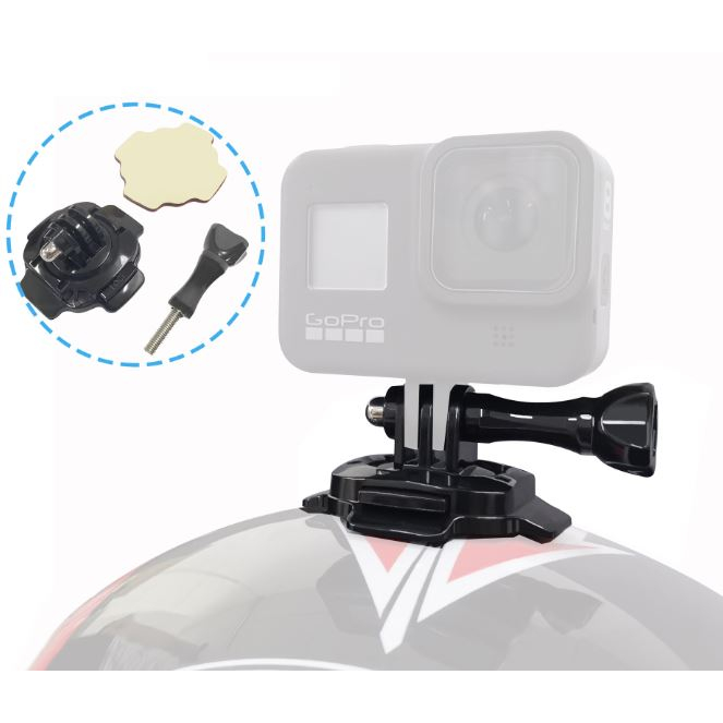 Mount dán nón chỉnh 360 độ gắn GoPro, Action Cam kèm keo 3m siêu dinh