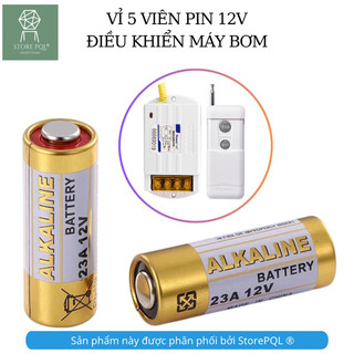 Vỉ 5 viên pin 12v 23a / 27a pin điều khiển cửa cuốn, remote - exped