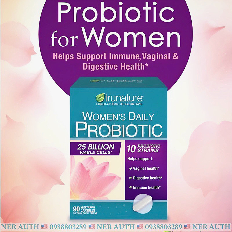 Viên uống men vi sinh cho phụ nữ Women's Daily Probiotic Trunature hộp
