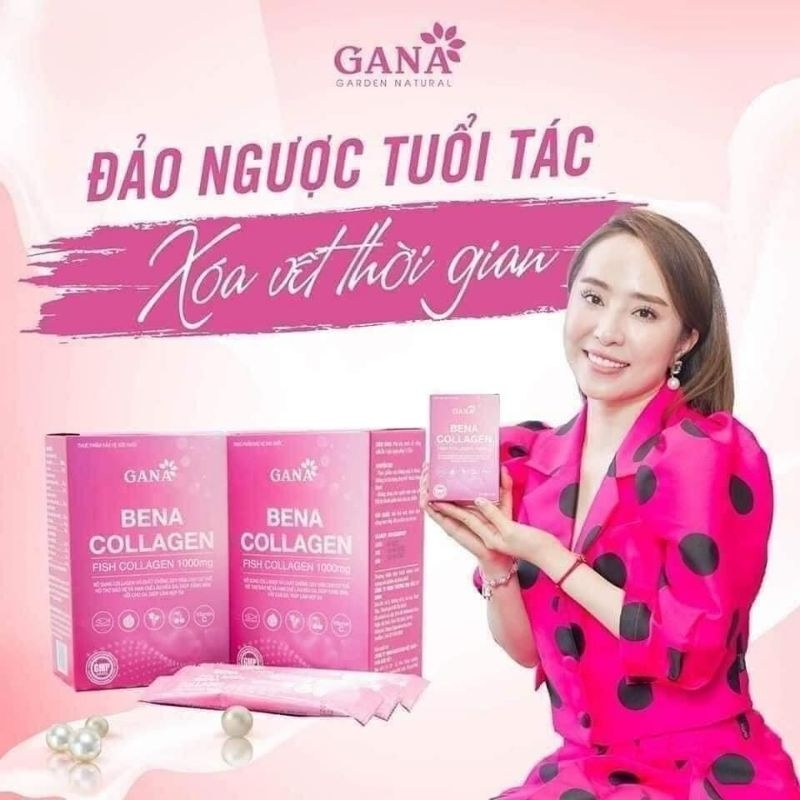 Bena collagen chính hãng giúp da trắng sáng căng bóng mịn màng