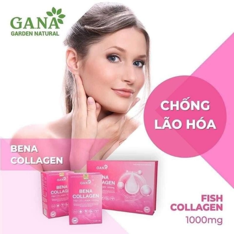 Bena collagen chính hãng giúp da trắng sáng căng bóng mịn màng