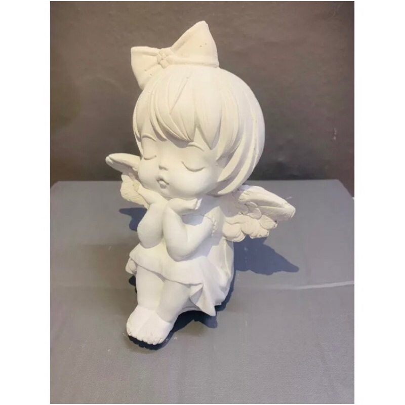 Tượng tô màu Thiên Thần thạch cao hottrend size lớn 15-25cm