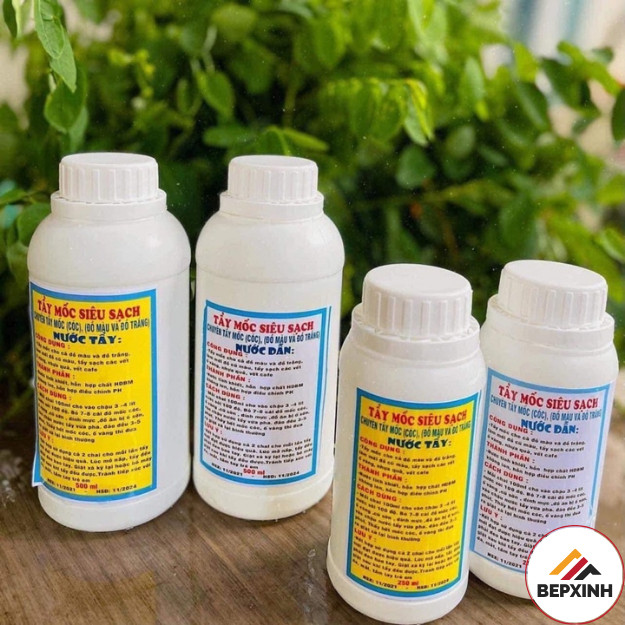 Tẩy mốc quần áo màu, áo trắng (Không mùi hôi)