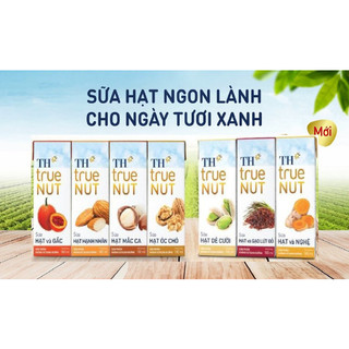 Lốc 4 Hộp Sữa Hạt TH true NUT 180 ml Các vị
