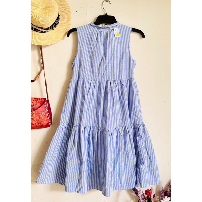 Đầm Babydoll Sọc Xanh