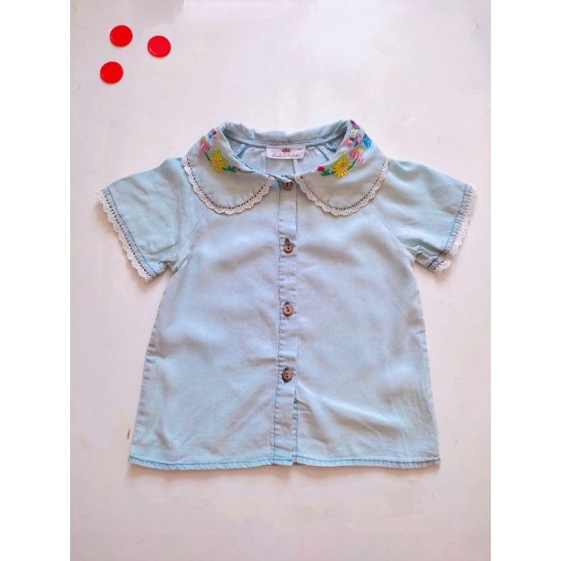 Bộ jean giấy Áo ngắn tay + quần jean jogger cho bé 11kg - 30kg