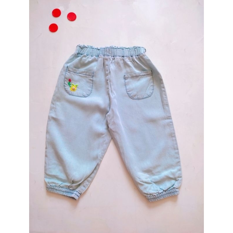 Bộ jean giấy Áo ngắn tay + quần jean jogger cho bé 11kg - 30kg