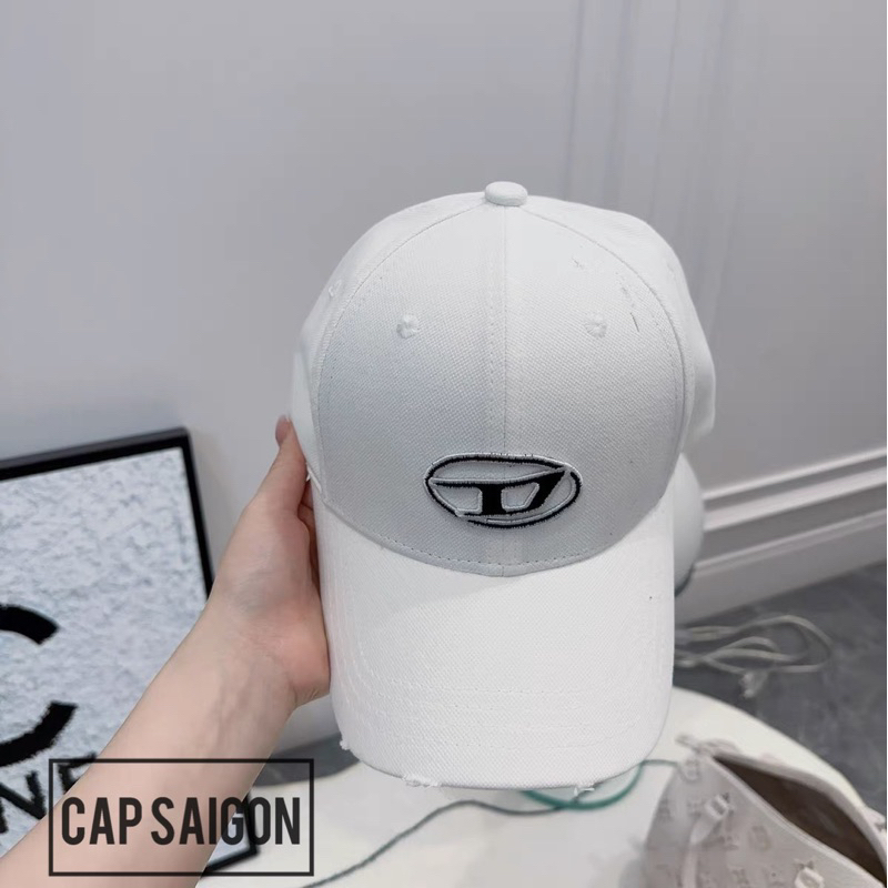 Mũ kaki CAPSAIGON thêu logo trendy 2023 rách nhẹ unisex nam nữ phong cách Hàn Quốc