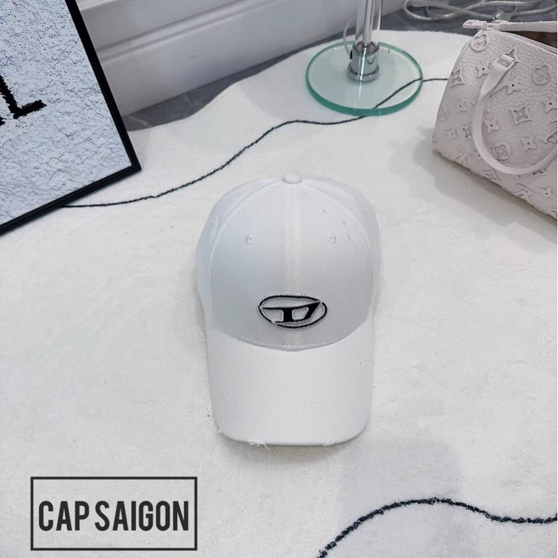 Mũ kaki CAPSAIGON thêu logo trendy 2023 rách nhẹ unisex nam nữ phong cách Hàn Quốc