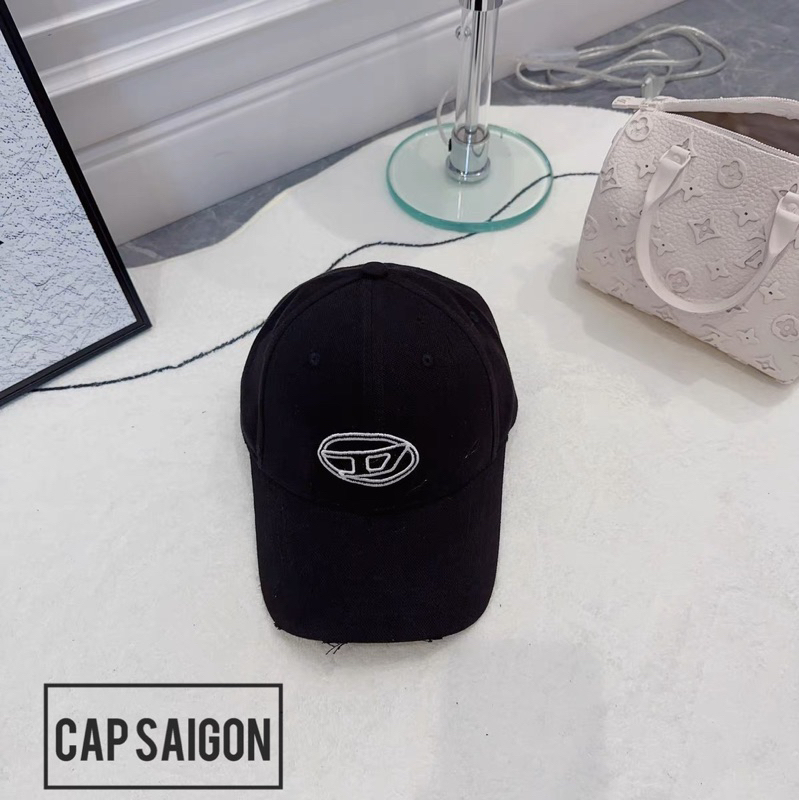 Mũ kaki CAPSAIGON thêu logo trendy 2023 rách nhẹ unisex nam nữ phong cách Hàn Quốc