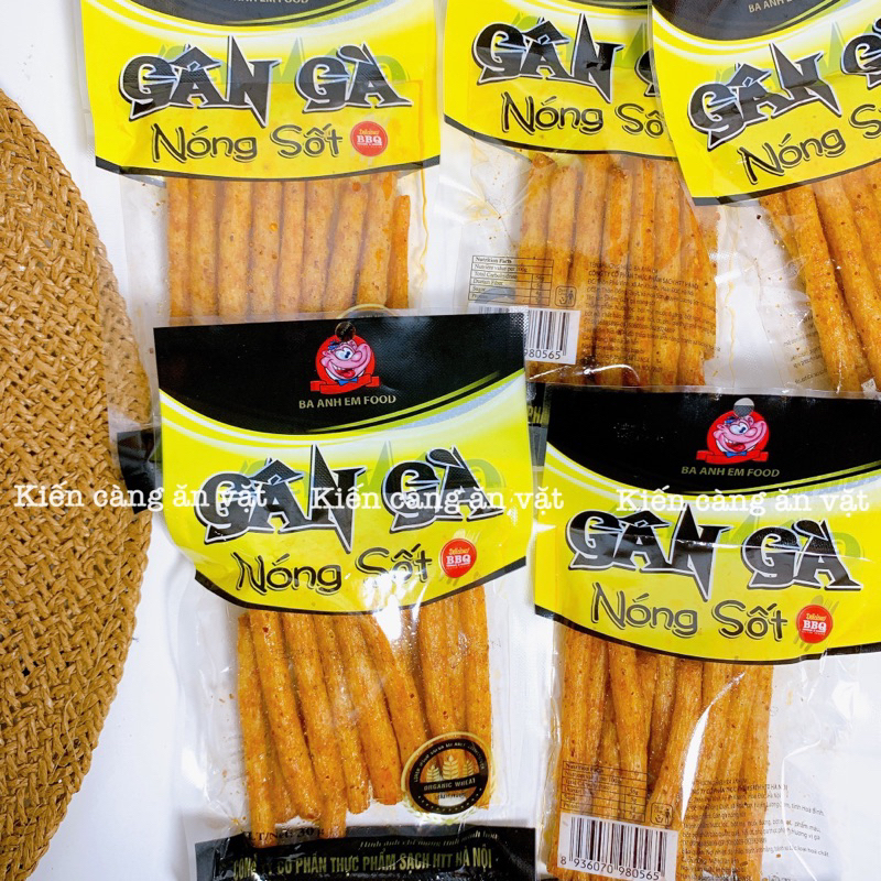 Snack gân gà nóng sốt Ba Anh Em food (gói 30g)