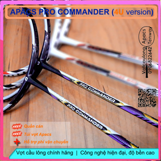 Vợt cầu lông Apacs Pro Commander 4U – Vợt thân đũa chống cản gió, chuyên công cao cấp